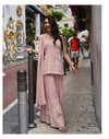 Zariya By Sayuri Mul Silk Embroiderey Work Kurti With Sharara Dupatta